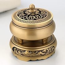 【アンティーク】香炉 真鍮製 花台（堆朱） アンティーク】香炉 真鍮製 花台（堆朱）